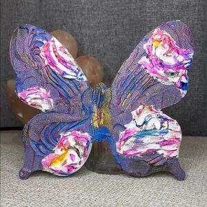 Wooden Butterfly Background Panel